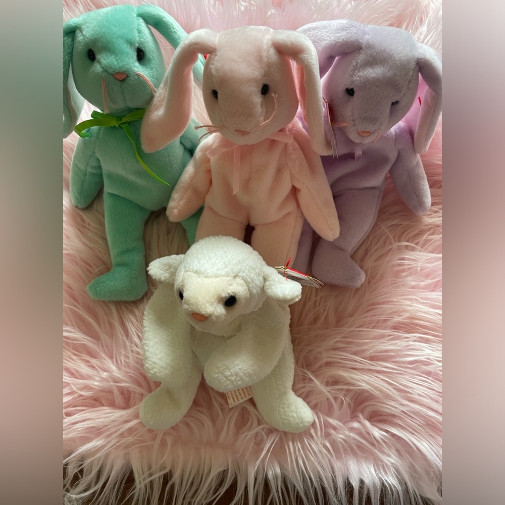 Ty beanie babies adorable Easter basket new with tags.
